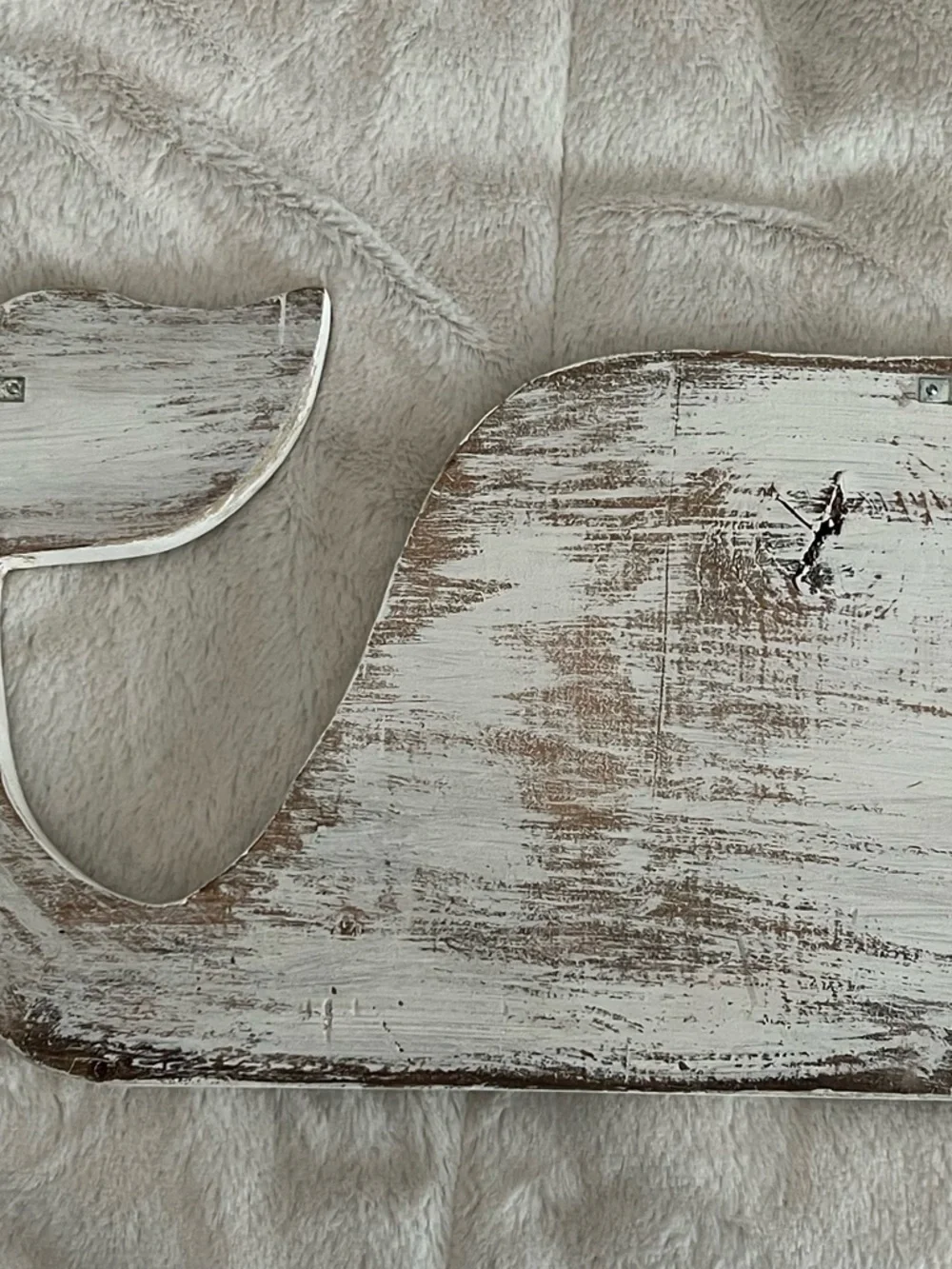 Distressed White Whale Wall Hooks - Coastal Farmhouse Decor